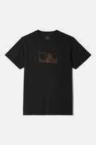 Men's Briscoe S/S Standard T-Shirt in the color Black Worn Wash - Front Product View