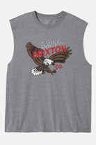 Men's Keller Muscle Tank Top in the color Heather Grey - Front Product View