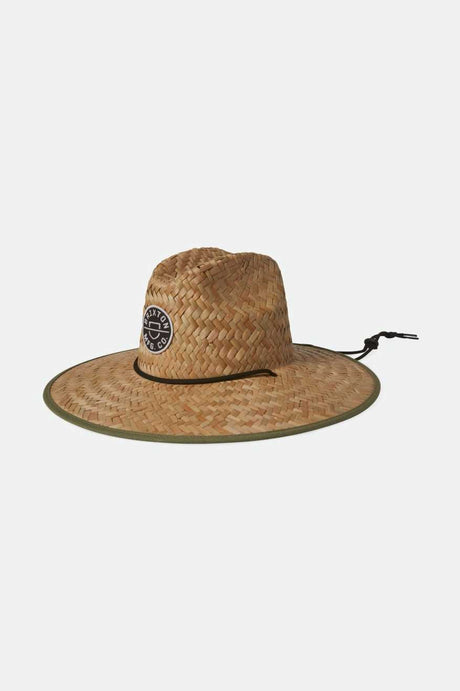 Brixton Unisex Crest Sun Hat - Tan/Olive Surplus | Main