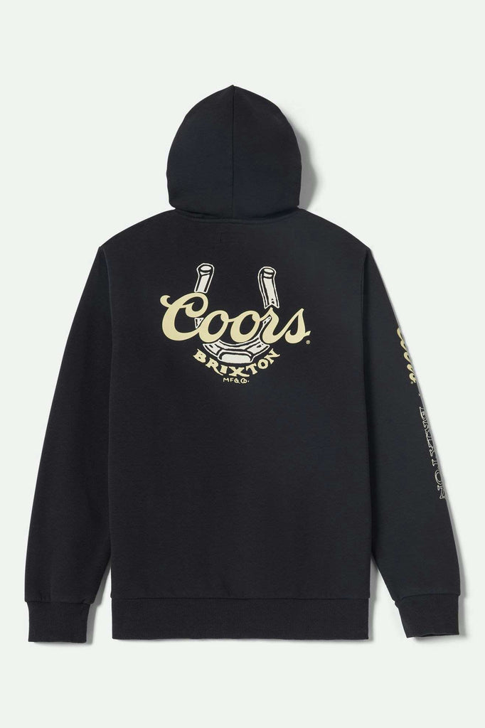 Back Laydown Image for Coors Luck Hoodie - Black