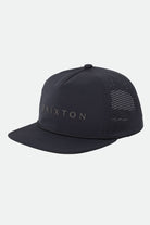 Unisex Alpha Journey Hat in the color Black - Front Product Laydown Image