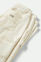 Women's Essex Painter Pant in the color Egret White - Back Style View