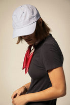 Unisex Shelby Adjustable Hat in the color Light Blue Chambray - Women's Side View