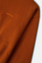 Men's Embroidered Heavyweight Crew in the color Rustic Caramel - Additional Laydown image
