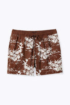 Brixton Men's Voyage Hybrid Short 5.5" - Sepia Umbrella Scene | Profile