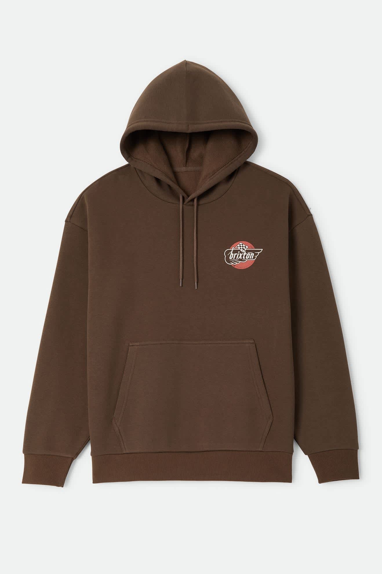 Men's Heyward Hood in the color Walnut Brown - Front Product Laydown Image