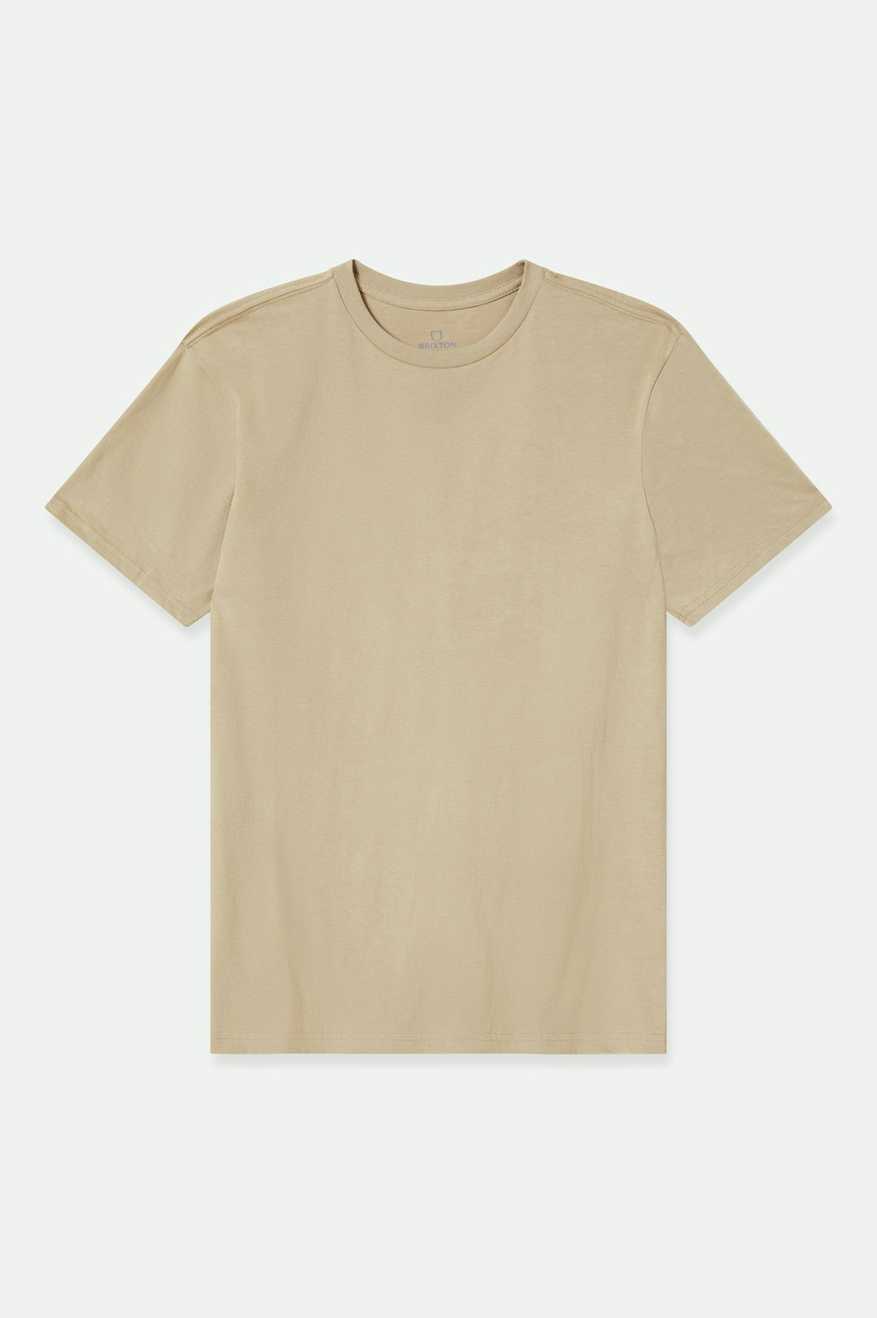 Brixton Men's Premium Cotton S/S Tailored T-Shirt - Oatmeal | Profile