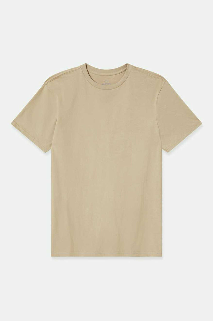 Brixton Men's Premium Cotton S/S Tailored T-Shirt - Oatmeal | Profile