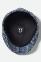 Unisex Hooligan Flat Cap in the color Celadon Green/Royal Plaid - Additional Laydown image