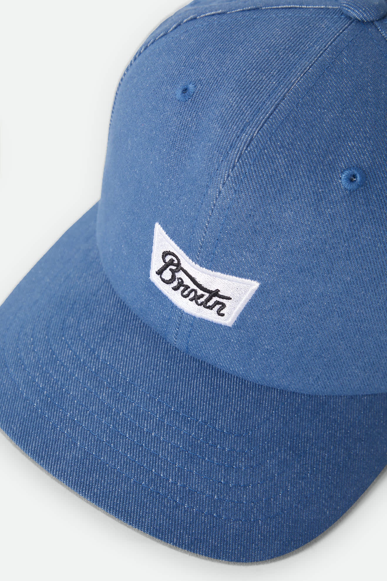 Unisex Stith Adjustable Hat in the color Light Stone Wash Denim - Additional Laydown image