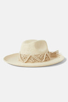 Women's Matteo Straw Hat in the color Bone/Bone - Front Product View