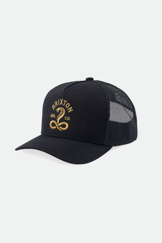 Brixton Ky Netplus MP Trucker Hat - Black/Black