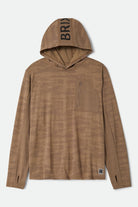 Men's Journey Long Sleeve Sun Hoodie in the color Desert Tiger Camo - Front Product Laydown Image