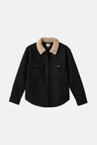 Women's Durham Shirt Jacket in the color Black - Front Product View