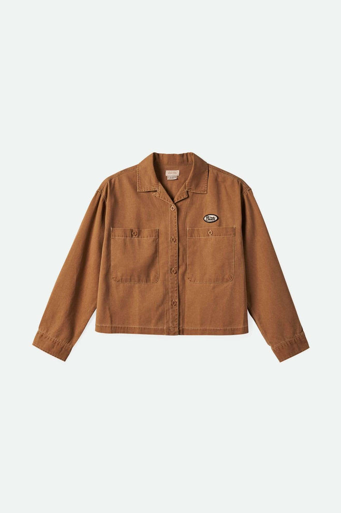 Brixton Women's Utopia L/S Overshirt - Washed Copper | Main