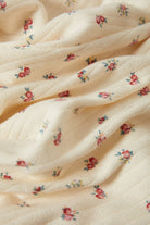 Women's Off Duty Lounge Short in the color Floral Pointelle - Additional Laydown image