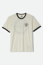 Men's Ford Mustang Ringer T-Shirt in the color Wimbledone White/Burnt Rubber - Front Product Laydown Image