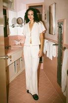 Women's Wandering Tie Top in the color Off White - Men's Lifestyle image