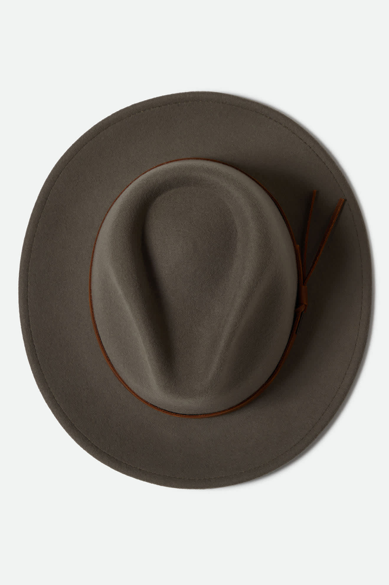 Unisex Messer Traditional Fedora in the color Brindle - Additional Laydown image