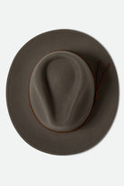 Unisex Messer Traditional Fedora in the color Brindle - Additional Laydown image