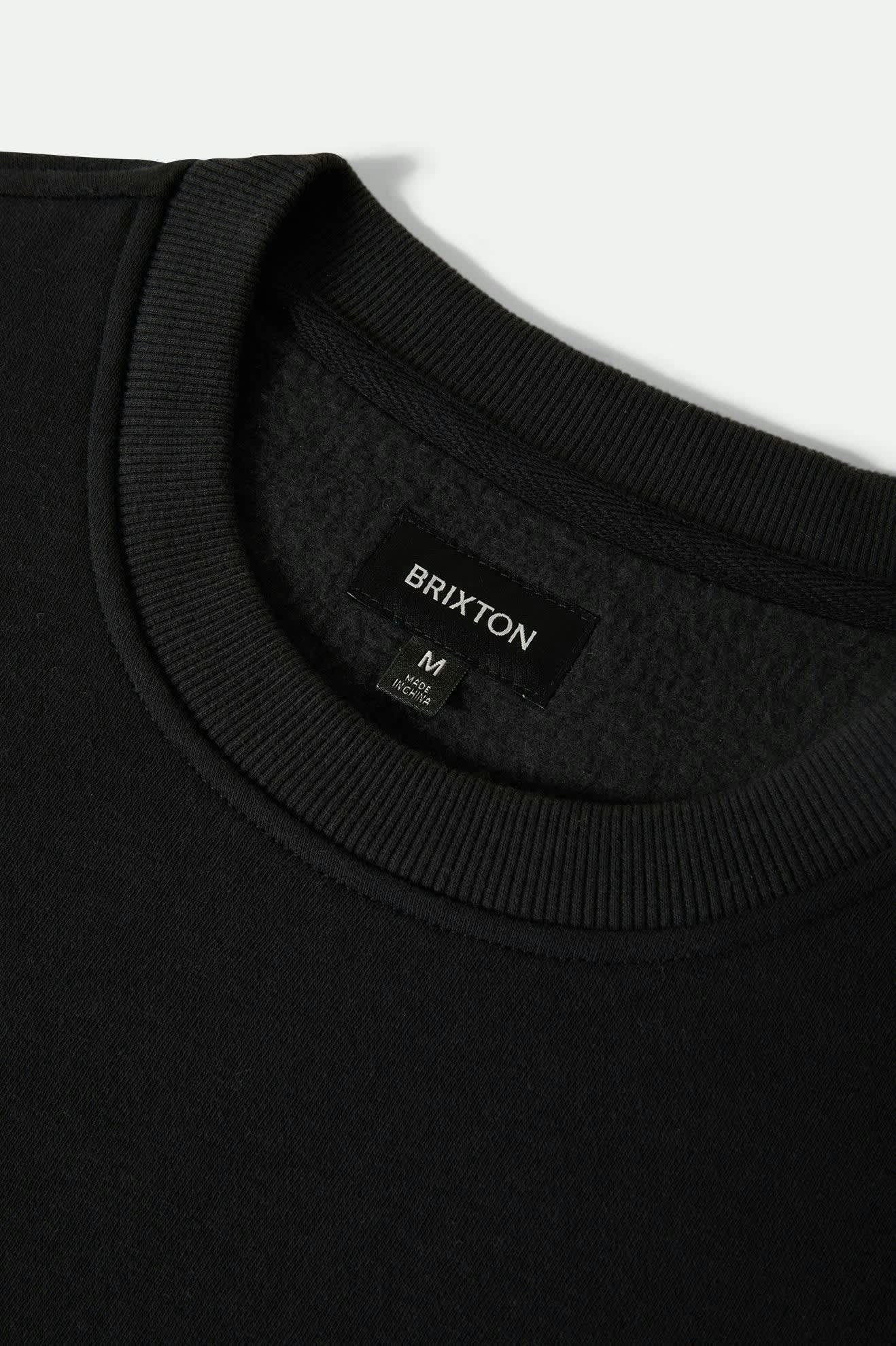 Men's Gallop Crew in the color Black - Additional Laydown image