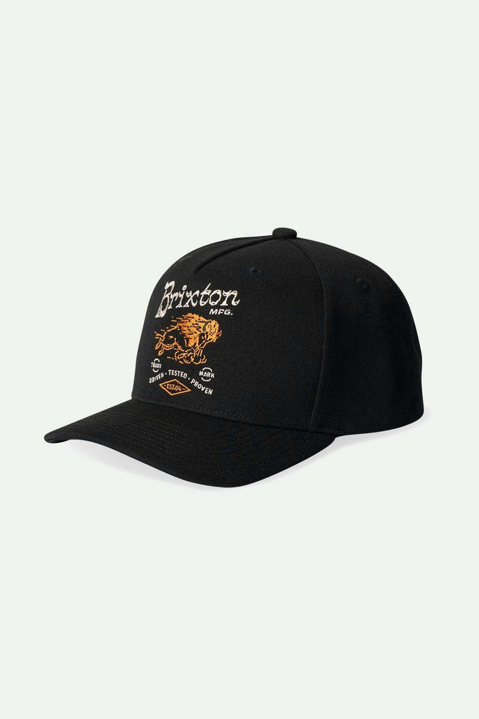 Brixton Men's Charging Buffalo Netplus Snapback - Black | Main