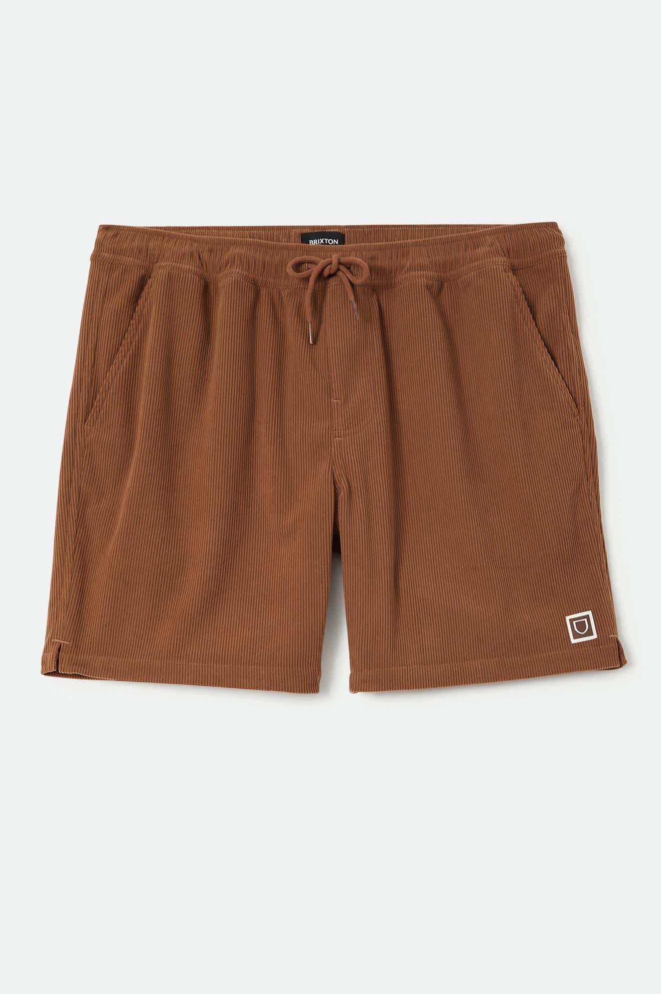 Men's Everyday Corduroy Short in the color Tobacco Brown - Front Product Laydown Image
