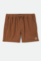 Men's Everyday Corduroy Short in the color Tobacco Brown - Front Product Laydown Image