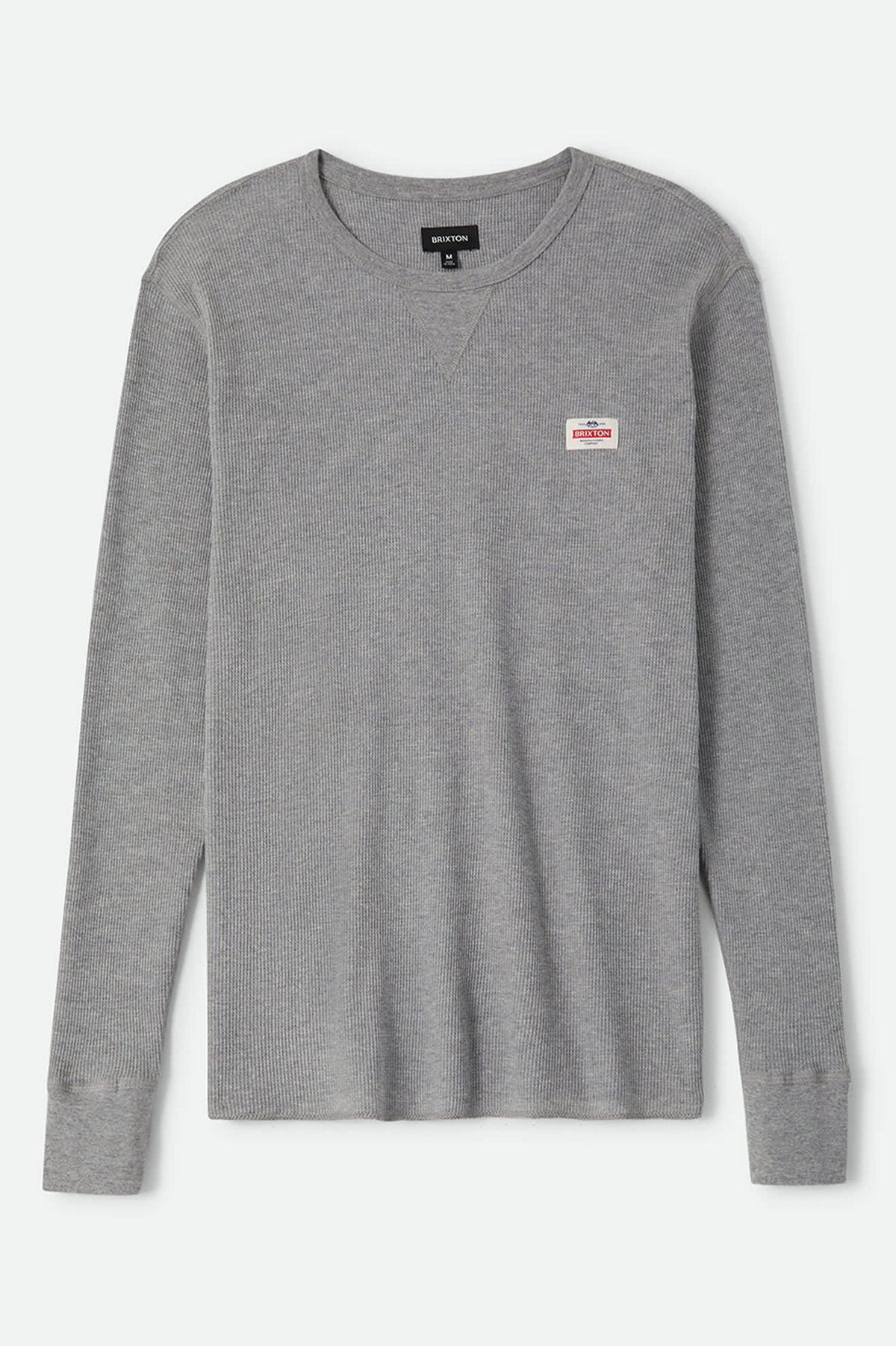 Men's Trademark Waffle Knit Top in the color Heather Grey - Front Product Laydown Image