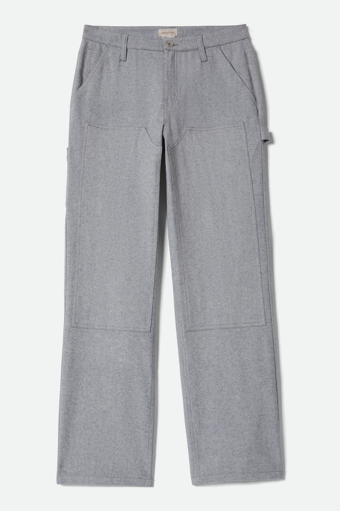 Women's Essex Patched Painter Pant in the color Brushed Blue - Front Product Laydown Image