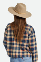 Brixton Unisex Field Proper Hat - Sand | Women's Back Fit