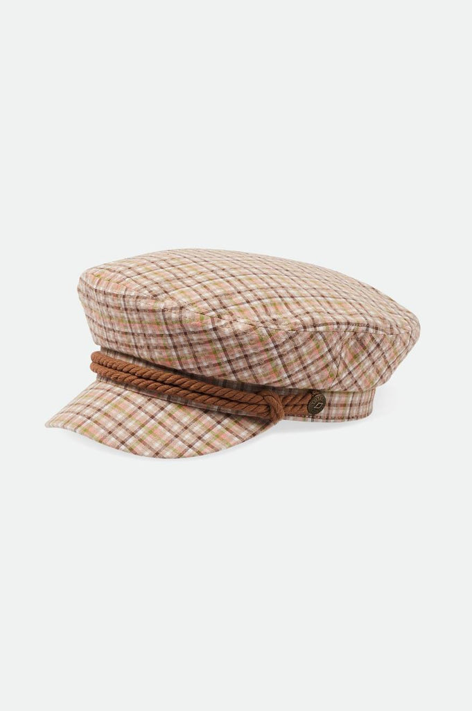 Brixton Fiddler Fisherman Cap - Sand Plaid