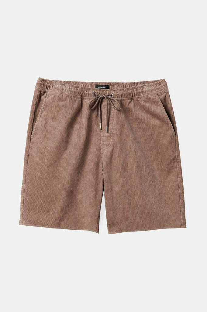 Brixton Men's Madrid II Corduroy Short 5" - Cinder Grey Cord | Profile