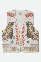 Women's The Luna Vest in the color Lost In Reality Print - Front Product View