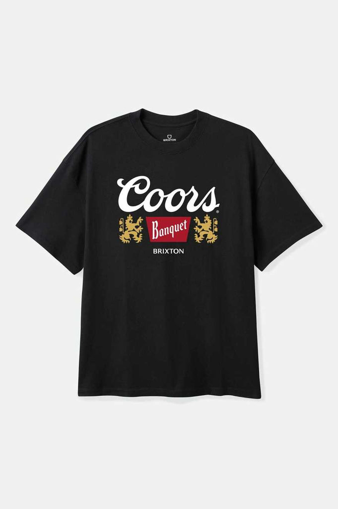 Brixton Men's Coors Start Your Legacy Griffin T-Shirt - Black | Profile