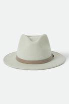 Unisex Messer Fedora in the color Sea Foam/Timeless Taupe - Additional Laydown image