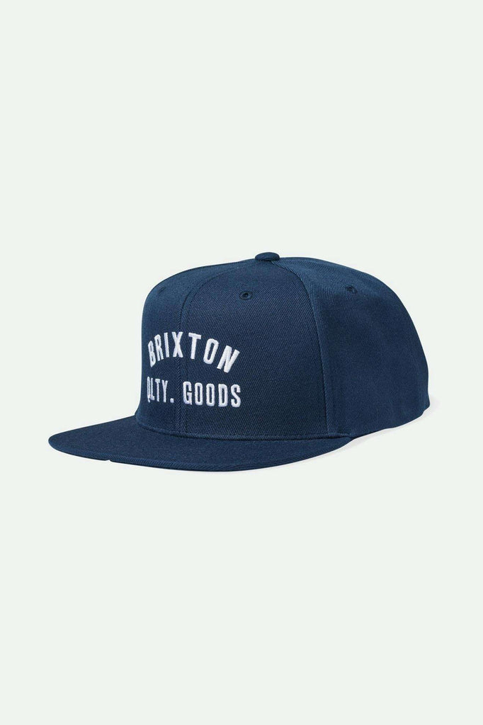 Brixton Men's Woodburn Netplus Snapback - Washed Navy | Main