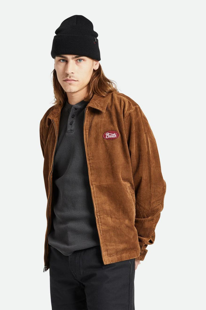 Brixton Utopia Mens Lightweight Jacket - Bison Cord