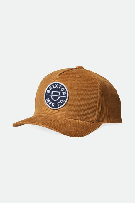 Crest C Netplus MP Snapback - Golden Brown Cord