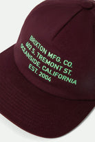 Unisex Union II Netplus Snapback in the color Port - Additional Laydown image