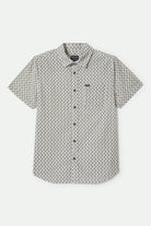 Men's Charter Print S/S Shirt in the color Off White/Paisley - Front Product View