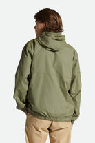 Men's Fit, Back View | Claxton Crest Lightweight Jacket - Olive Surplus