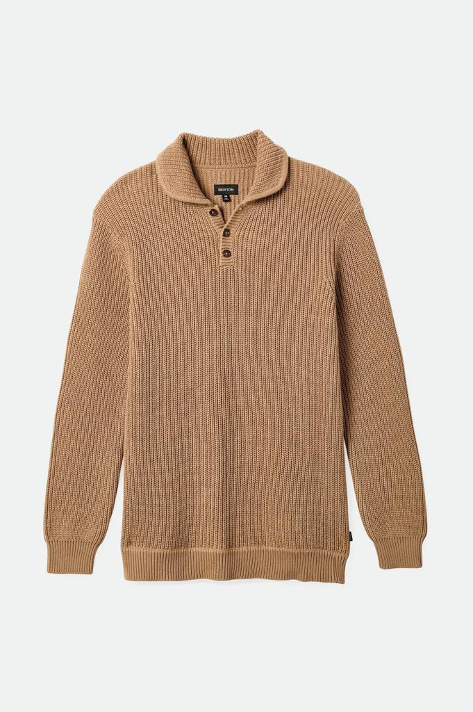 Brixton Men's Not Your Dad's Fisherman Sweater - Oatmeal | Profile