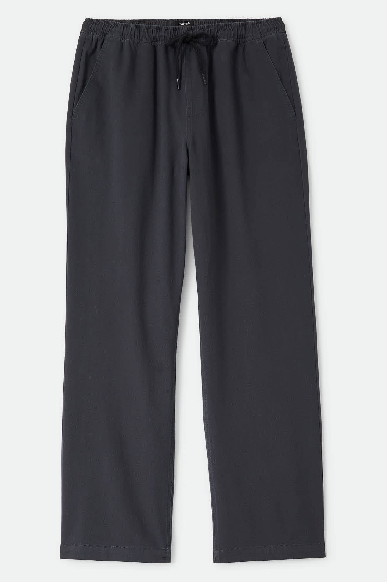 Men's Everyday E-Waist Pant in the color Black - Front Product Laydown Image