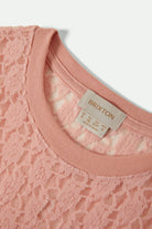Women's Dolly Slim L/S Knit T-Shirt in the color Mellow Rose - Additional Laydown image