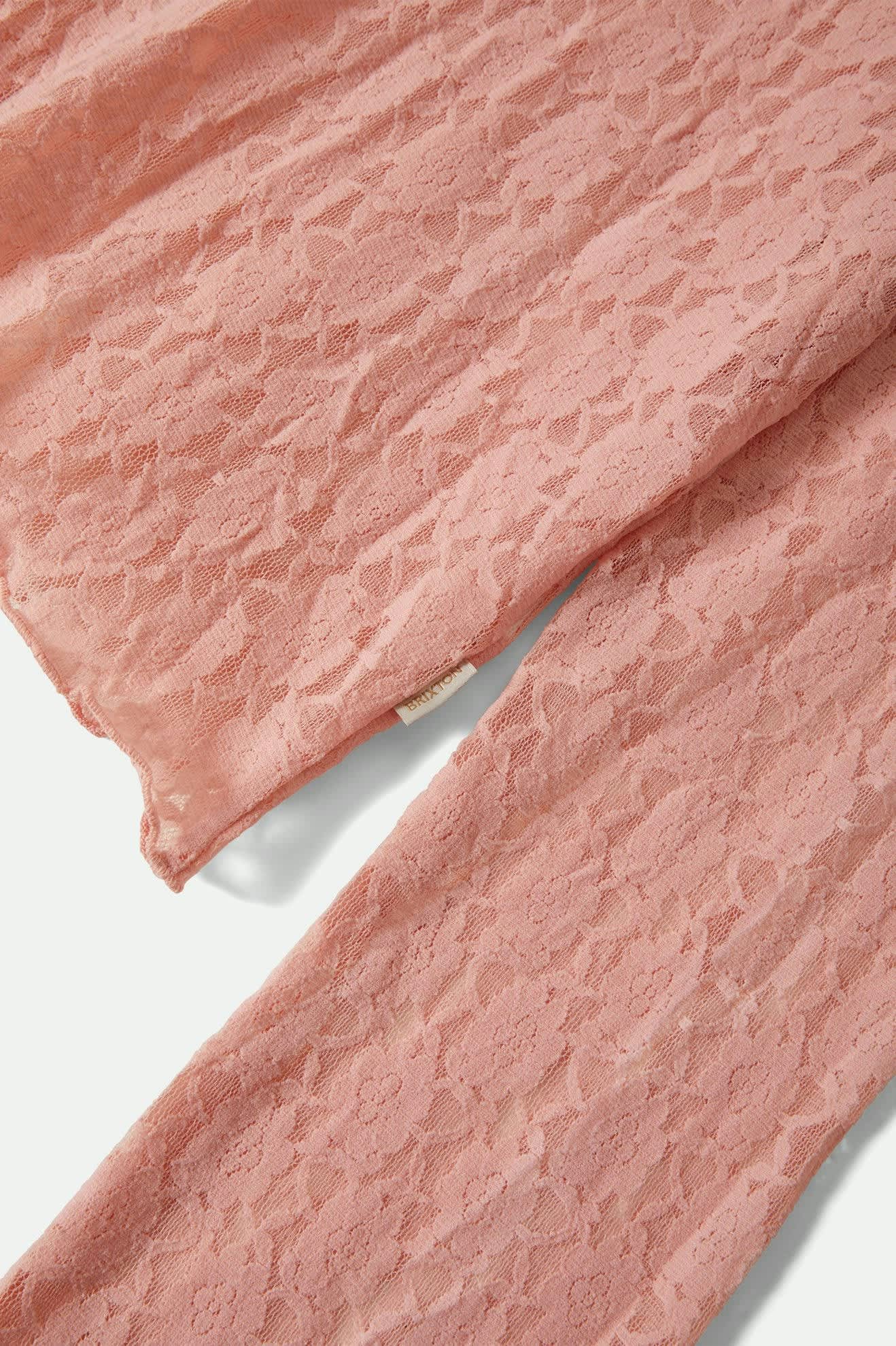 Women's Dolly Slim L/S Knit T-Shirt in the color Mellow Rose - Additional Laydown image