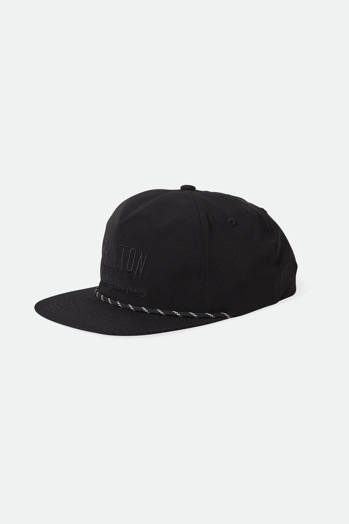 Crest Medium-Profile Snapback Hat - Heather Grey/Black – Brixton Australia
