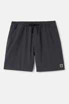 Men's Everyday Vintage Wash Short in the color Black - Front Product Laydown Image