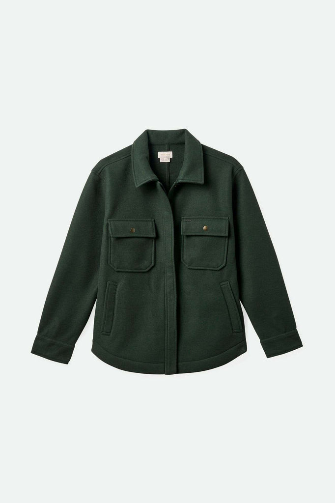 Brixton Women's Durham Shirt Jacket - Deep Forest | Main