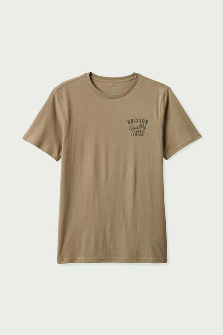 Brixton Men's Hubal S/S Tailored T-Shirt - Oatmeal | Profile